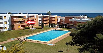 fachada.jpg Alquiler de piso con piscina y terraza en Vista de los Ángeles-Rumina (Mojacar), Palmeras 